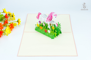 Vente en gros personnalisable 3D Pop-up Animal papier artisanat cartes-cadeaux pour les occasions de mariage et d'anniversaire - Product Image 5