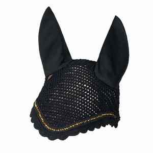 Nouveau style d'équipement équestre : Voile anti-mouches en maille pour le visage, logo personnalisé, protection d'équitation, bonnet d'oreille, masque anti-mouches pour l'équitation - Product Image 4