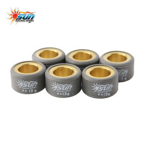 Nouvelles billes de poulie en laiton premium SUN Racing 20x12mm 13g Kit de mise à niveau de transmission CVT pour Yamaha MIO125 / NMAX155 / AEROX155 (6 pièces) - Product Image 5