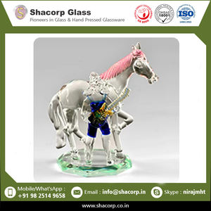 Figurines et art décoratifs en verre de cheval de guerrier de qualité naturelle les plus vendus à bon prix - Product Image 2