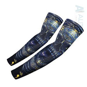 ปลอกแขนปั่นจักรยานผ้าไหมกันรังสียูวี พิมพ์โลโก้ตามสั่ง ขายส่ง สำหรับผู้ชายและผู้หญิง แบบรัดกล้ามเนื้อ เป็นมิตรกับสิ่งแวดล้อม แห้งเร็ว ป้องกันแสงแดด สำหรับกิจกรรมกลางแจ้ง - Product Image 6