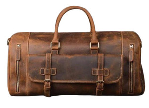 กระเป๋าหนังผู้ชายแบบสั่งทำได้กระเป๋าเป้สะพายหลังแบบพกพาเดินทางข้ามคืนสำหรับใช้ในยิม - Product Image 6