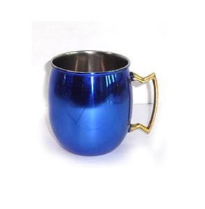 Mug martelé en cuivre de style américain plaqué cuivre et poli fait à la main en cuivre antique Mule de Moscou en vrac - Product Image 5