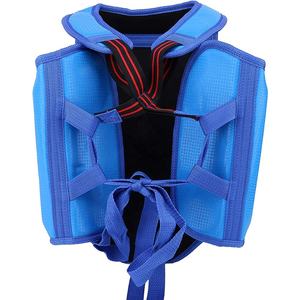 Protège-poitrine en cuir léger pour l'entraînement, couleur bleue, protège-poitrine de haute qualité pour hommes - Product Image 2