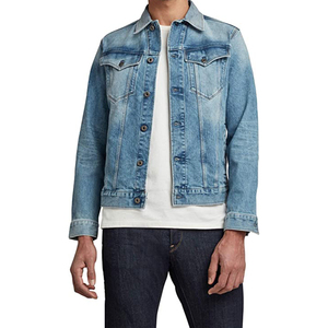 Men's Jackets Top Quality Design Mens Jacket Wholesale Customized Logo Print Soft Stretchy Denim Jackets Accept OEM Service - Product Image 2