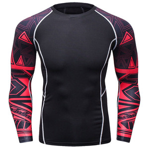 MMA Fight Outer Wear & Gym Workout <b>Rash</b> <b>Guard</b> 2025 Sublimation BJJ <b>Rash</b> <b>Guard</b> For <b>Men</b> Compression Shirt - Product Image 3
