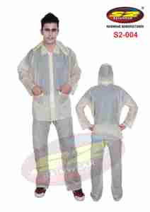 เสื้อกันฝนพีวีซีใสแบบเรียบง่ายทันสมัยน้ำหนักเบาสำหรับผู้ชาย S2 ชุดกันฝนสำหรับการเดินทาง - Product Image 2