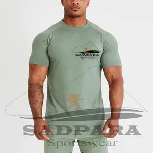 Quick Dry Polyester Spandex Men's T-shirts Breathable Gym Compression Fitness <b>Undershirts</b> Custom Logo Training Sportswear Top - Product Image 4