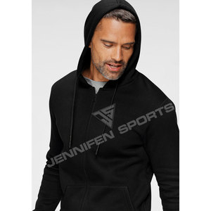 Survêtement de sport pour homme, haute qualité, 100% coton molletonné 450 GSM, respirant, séchage rapide, coupe ample, sweat à capuche zippé pour l'hiver - Product Image 4