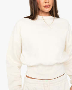 Sudadera de Mujer 100% Algodón, Tendencia Actual, Logotipo Bordado Personalizado, Transpirable, Estilo Hip Hop, Corta - Product Image 2