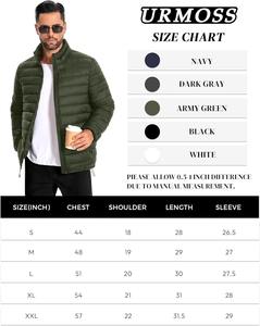 Chaqueta Acolchada con Capucha para Hombre, Moderna, con Bolsillo Delantero, Impermeable, Cortavientos, Ecológica y Transpirable para Invierno - Product Image 5