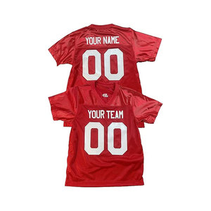 Camiseta de fútbol personalizada cosida/camisetas de fútbol de práctica impresas con número de nombre personalizado para hombres jóvenes con servicio OEM - Product Image 1