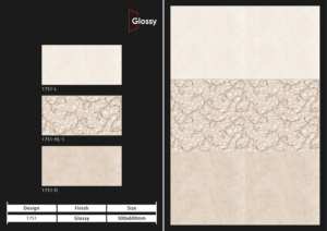 Carreaux muraux en céramique exclusifs 300x600mm pour salle de bain et cuisine, finition brillante ou mate, surface sculptée effet sucre, design mural intérieur luxueux - Product Image 3