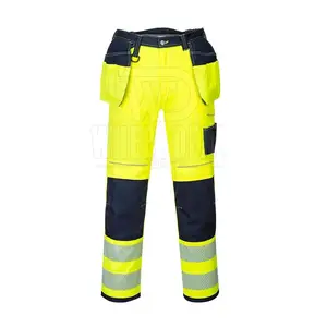 Pantalons haute visibilité résistants de conception promotionnelle Service OEM Pantalons haute visibilité de sécurité personnalisés à bas prix