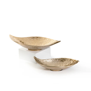 Elegante bandeja de servicio de metal con acabado dorado, elegante bandeja decorativa para aperitivos, bebidas, comida para bodas, Mesa para el hogar - Product Image 4