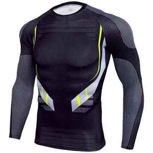 Protège-éruption MMA unisexe OEM vente en gros couche de base de compression avec logo personnalisé polyester/coton respirant écologique à séchage rapide intégral - Product Image 4
