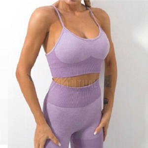 Active Wear Mujeres Yoga Set Seamless Yoga Set Fitness Wear Spandex / Nylon Yoga Set para la mejor venta - Product Image 5