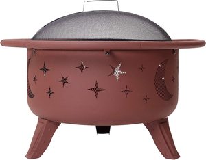 Iron Outdoor Fire Pit | <b>Large</b> Round <b>Firepit</b> - Product Image 2
