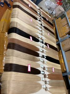 Extensiones de pelo ondulado 100% humano, doble trama de calidad europea, con cuentas invisibles, venta al por mayor - Product Image 2