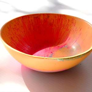 Bandeja Ovalada Azul, Cuencos para Servir de Resina Hechos a Mano, Utensilios de Cocina Decorativos Pulidos, Ecológicos, de Origen Indio - Product Image 3