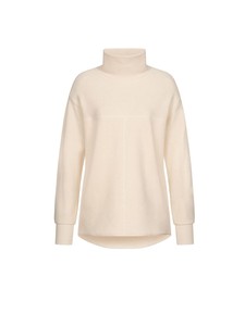 เสื้อสเวตเตอร์แฟชั่นสำหรับผู้หญิงมีโลโก้สีทึบเสื้อสเวตเตอร์คอตตอนผ้าฟลีซสำหรับผู้หญิงเสื้อกันหนาวโอเวอร์ไซส์ลายพิมพ์ออกแบบได้ตามต้องการ - Product Image 3