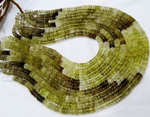 Cerveza auténtica natural cuarzo corte alemán Rondelle facetado Tamaño 7mm cuentas de piedras preciosas hebra 8 pulgadas de largo precios al por mayor - Product Image 3