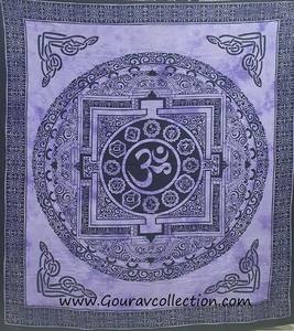 Tapiz POTLY con Estampado TIBET OM, Decorativo para Colgar en la Pared, Impresión Digital, Hecho a Medida, Sábana de Algodón al por Mayor GC-TPDB-132 - Product Image 5