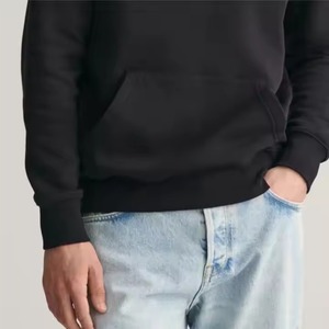 2025 Nueva Sudadera con capucha de patrón sólido atlético para hombres en ropa de calle moda 100% algodón con capucha cuello XL tamaño para la temporada de otoño - Product Image 6