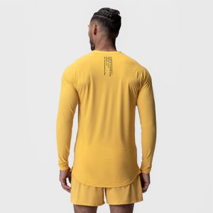 Camiseta deportiva ligera y cómoda de manga larga para hombre, ropa deportiva personalizada transpirable para deportes de gimnasio y ejercicio diario - Product Image 2