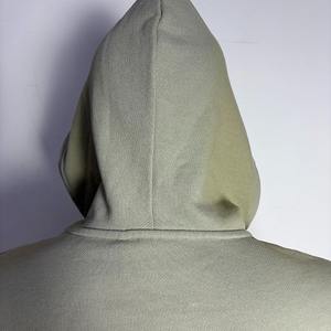 Sweat-shirts personnalisés en coton épais, unis, lourds, surdimensionnés, imprimés, ODM, unisexes, grandes tailles pour hommes - Product Image 3