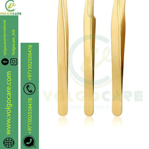 Pinces à sourcils en acier inoxydable de qualité supérieure, professionnelles, multicolores, certifiées CE ISO, revêtement papier, style unique - Product Image 4