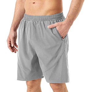 Shorts Bermuda pour homme, noirs, à séchage rapide, avec cordon de serrage et poches, vêtements de sport décontractés - Product Image 4
