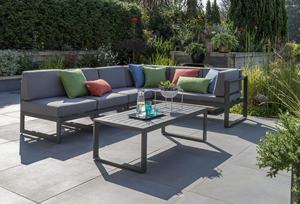 Conjunto de Sillones para Exteriores Faust con Cojín y Acabado Gris - Product Image 2