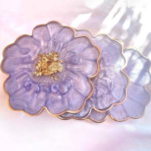 Ensemble de sous-verres en résine personnalisés avec des couleurs naturelles et personnalisées en provenance d'Inde - Product Image 2