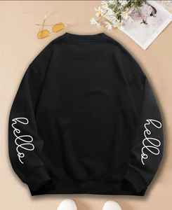 Pull-over d'hiver pour femme en tissu polaire mélangé polyester/coton de qualité supérieure pour le confort et le style - Product Image 2