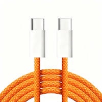 Câble de charge rapide PD tressé en nylon Type C vers Type C 60W, vente en gros d'usine, pour iPhone 15 16 17, iPad, ordinateur portable