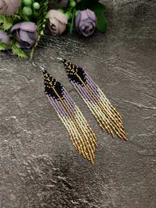 Boucles d'oreilles en perles faites à la main Bijoux de bal de Bohême - Product Image 6