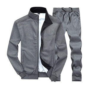 Venta al por mayor de gran tamaño grueso 450 gramos de lana de algodón francés Terry liso sudaderas con capucha conjuntos para unisex - Product Image 2