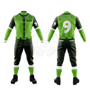 Uniformes de Béisbol Personalizados Transpirables 100% Poliéster - Ropa Deportiva de Alta Calidad con Cuello en V y Bolsillos, Nueva Llegada - Product Image 1