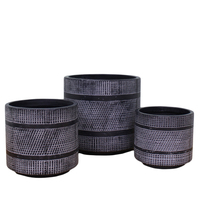 Pots et jardinières en fibrociment écologiques, artisanaux, fabriqués au Vietnam, peints, avec trous de drainage, durables, légers, pour la maison et le jardin