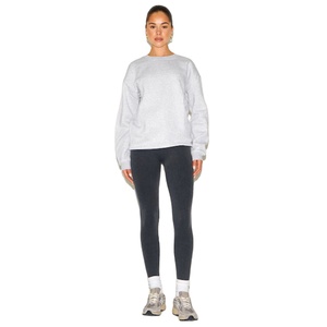Suéter holgado moderno al por mayor para mujer, Sudadera ligera de algodón polar mezcla relajada con estampado personalizado - Product Image 4