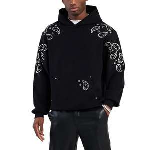 Sweat-shirts à capuche pour hommes de qualité supérieure, 100 % coton French Terry, coupe oversize avec épaules tombantes, personnalisables, unis et sans motifs. - Product Image 6