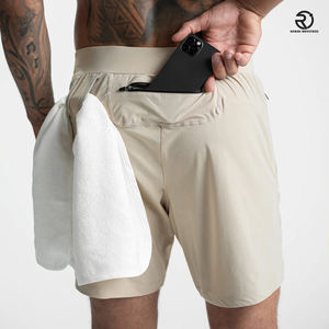 Pantalones cortos deportivos informales para hombre con logotipo personalizado para entrenamiento, pantalones cortos de gimnasio para hombre con bolsillo - Product Image 4