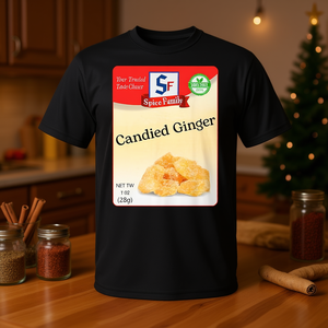 Camiseta con estampado de condimento de jengibre confitado, ropa de disfraz para grupo de especias navideñas - Product Image 3