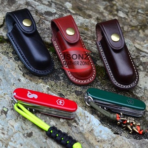 High Quality Genuine Leather <b>Knife</b> Sheaths for Belt, Compact <b>Draw</b> <b>Knife</b> Holster - Product Image 2