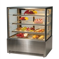 Vitrinas de Vidrio para Panadería, Vitrina Comercial para Pasteles, Mostrador Refrigerado para Postres