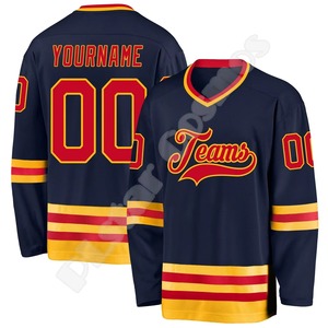 NewFashion Hockey Jersey Custom Name Team Logo Number Colorful Pullover Long Sleeves 3DPrint Harajuku Casual <b>Funny</b> - Product Image 3