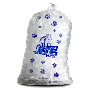 High quality Cheapest Price Ice Cube Bags 10 Lbs Recyclable Plastic Bags Transparent Clear PE Material Ice Wicket Bag Freezer Keeper Made In Vietnam