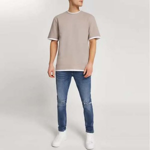 Camisetas de Verano de Algodón Orgánico para Hombre, Diseño Personalizado de la Mejor Calidad al por Mayor, Estilo Hip Hop Informal - Product Image 5