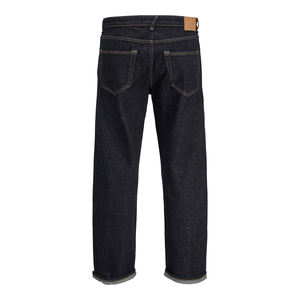 Jean cargo décontracté pour homme, coupe droite ample, taille haute, en denim, toutes saisons, bleu clair, style urbain vintage, collection 2026, vente en gros - Product Image 3